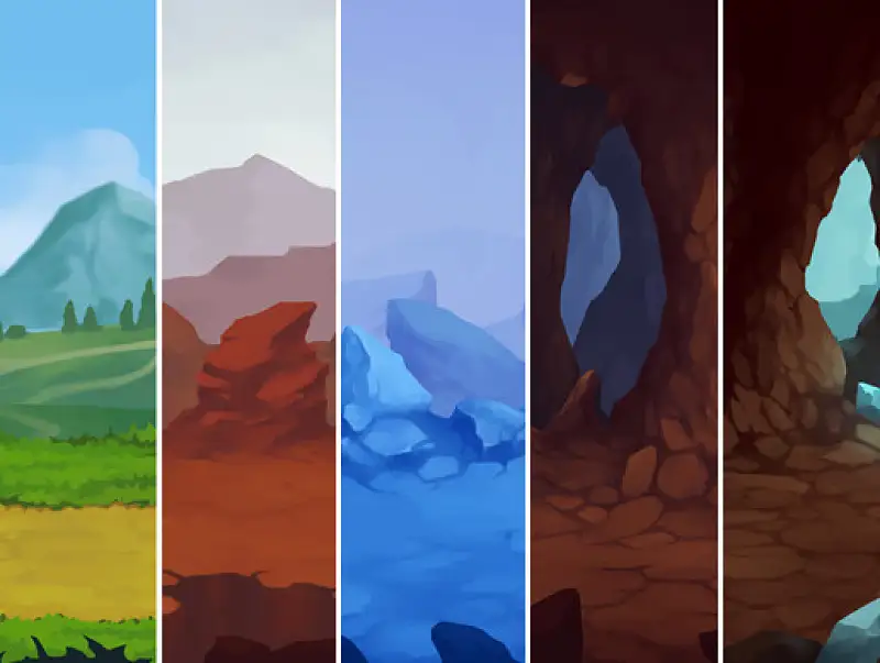 2D Parallax Background Set Asset Thumbnail