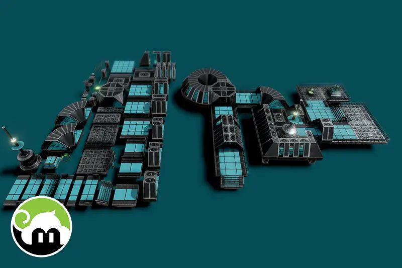 Modular Sci-Fi Interior Bundle Asset Thumbnail