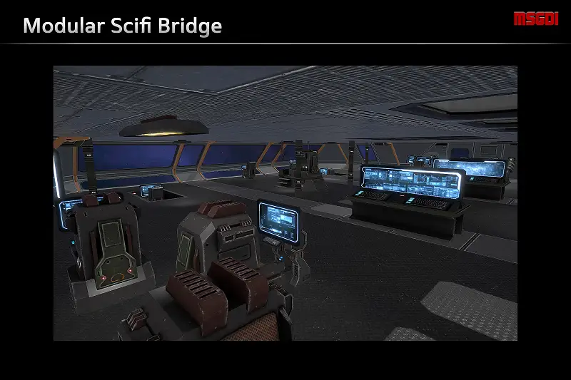 Modular Scifi Bridge Asset Image