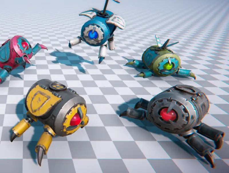 Barrel-Roll Droid Asset Thumbnail