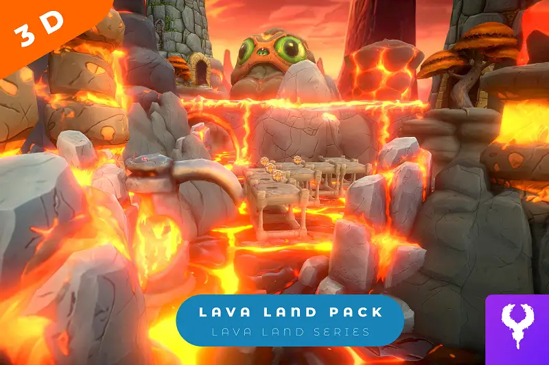 Cartoon Lava Land Pack Asset Thumbnail