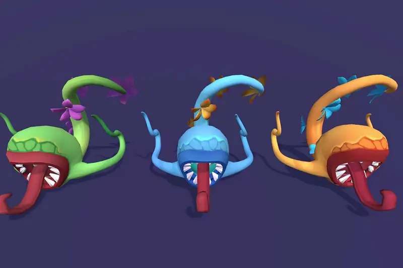 Stylized Plant Creatures for Games Asset Thumbnail