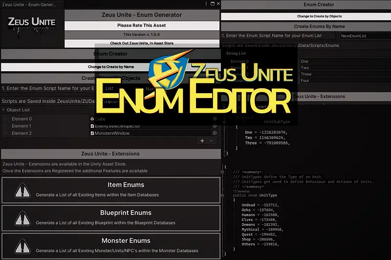 Enum Editor Asset Thumbnail