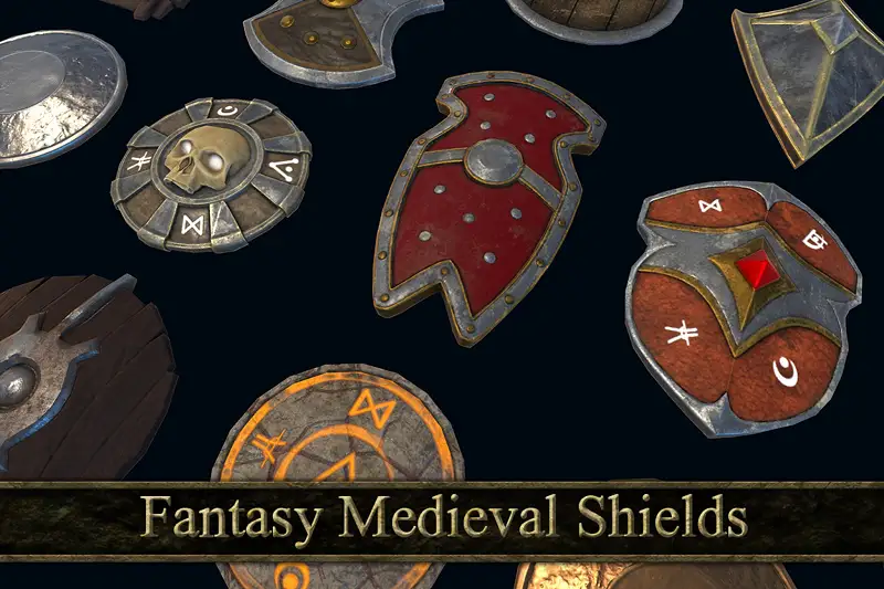 Medieval Shields for Fantasy Games Asset Thumbnail