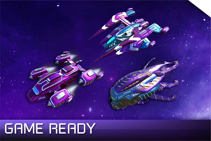 3D Spaceships Pack #09k Asset Thumbnail