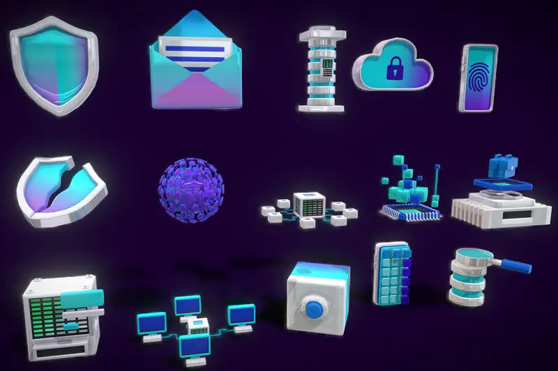 Mobile-Friendly 3D Button Collection Asset Thumbnail