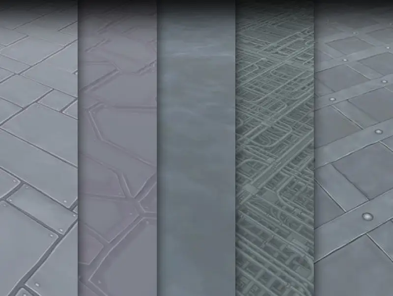 Cartoon Metal Textures Asset Thumbnail