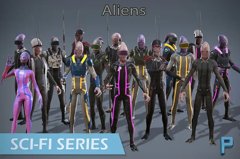 Alien Character Pack Asset Thumbnail