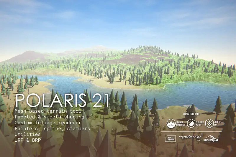 Low Poly Terrain - Polaris 2021 Asset Thumbnail