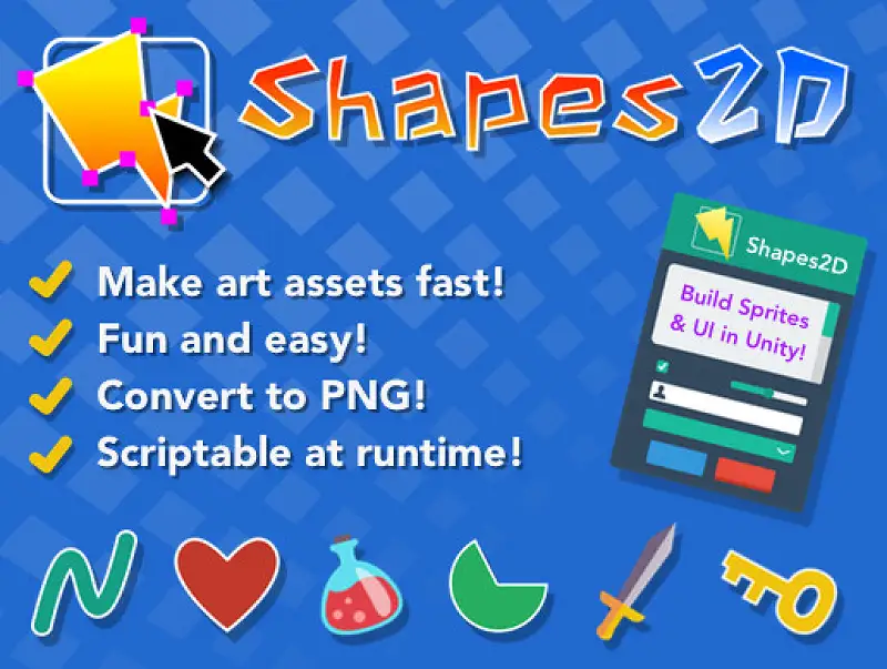 Shapes2D - Procedural sprites and UI Asset Thumbnail