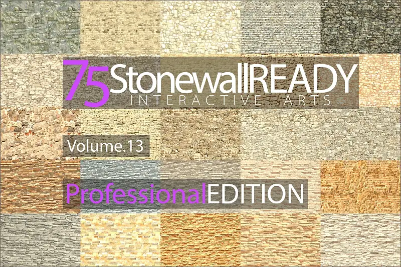 75 Stone Wall Materials Ready, Volume. 13 Asset Thumbnail