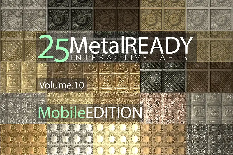 25 Metal Materials Ready, Volume. 10 Asset Thumbnail