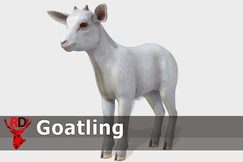 Realistic Goatling Model Asset Thumbnail