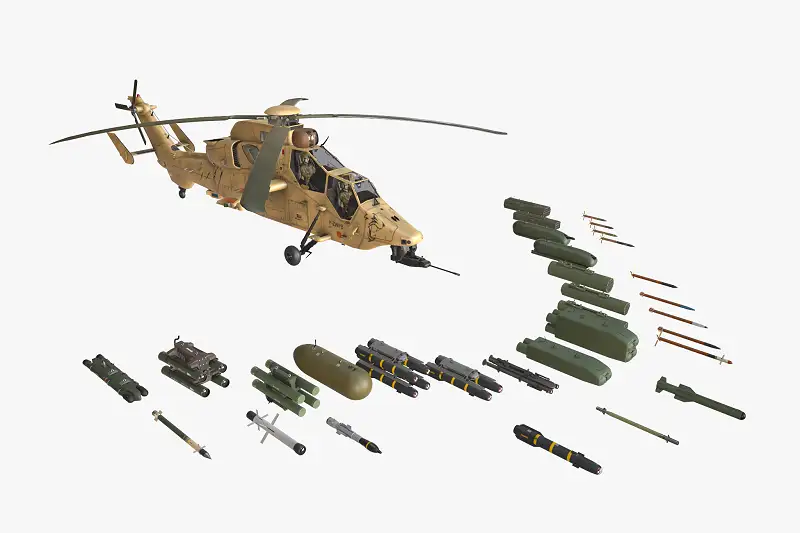 Tiger EC-665 HAD Block 2 France Complex Animation Asset Thumbnail