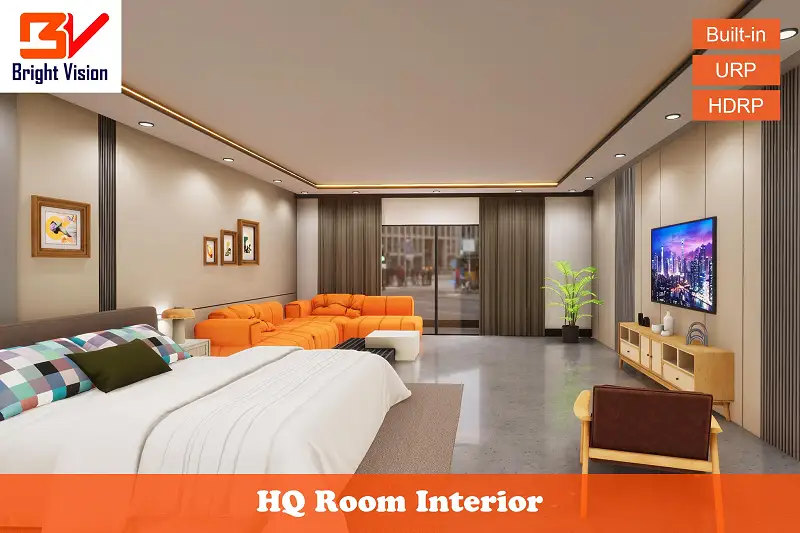 Realistic 3D Room Interior Environment Asset Thumbnail