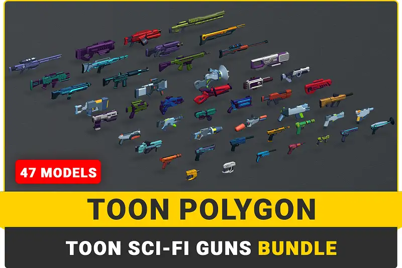 Toon Sci-Fi Guns Bundle Asset Thumbnail