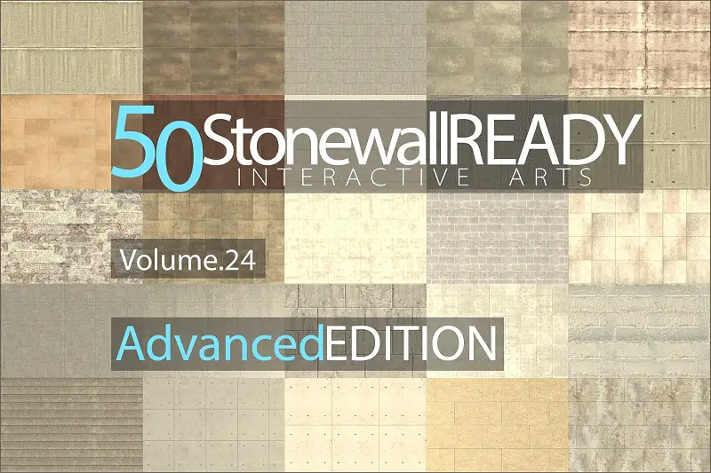 50 Stone Wall Materials Ready, Volume. 24 Asset Thumbnail