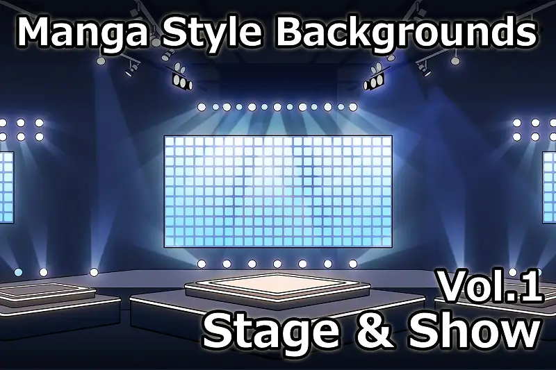 Manga style BG Vol.1: Stage & show Asset Thumbnail
