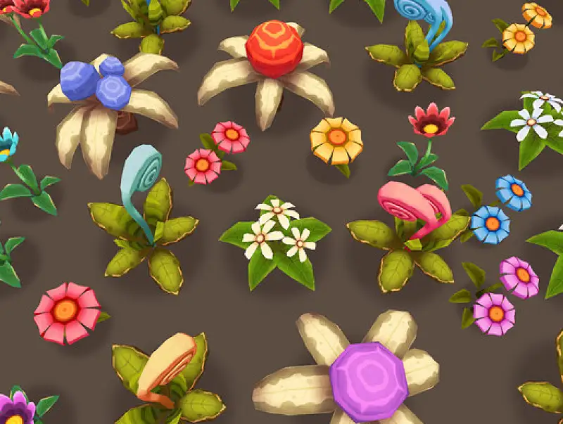 Hand-Painted Plant Pack Asset Thumbnail