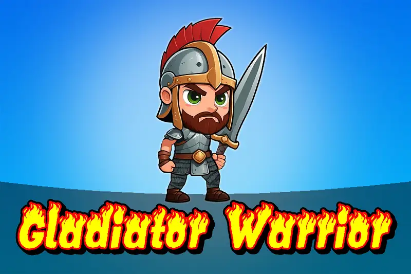 Gladiator Warrior 2D Animated Character Asset Thumbnail