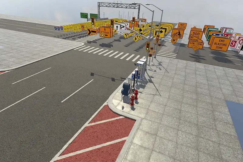 Interstate Roads and Props for Unity Asset Image