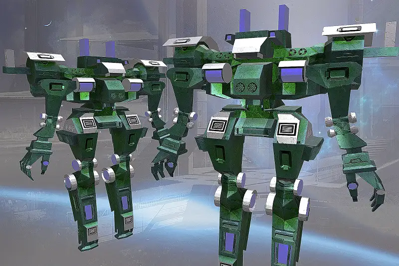 Robot Green humanoid Asset Thumbnail
