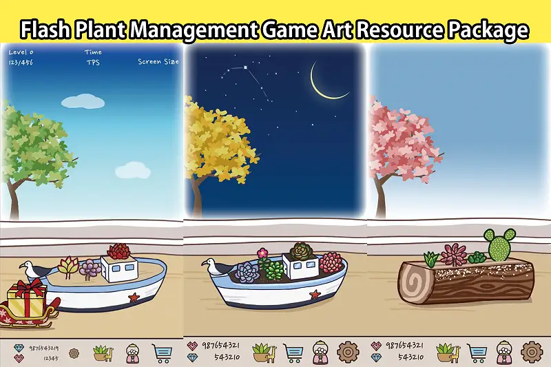 Flash Plant Management Game Art Resource Package Asset Thumbnail
