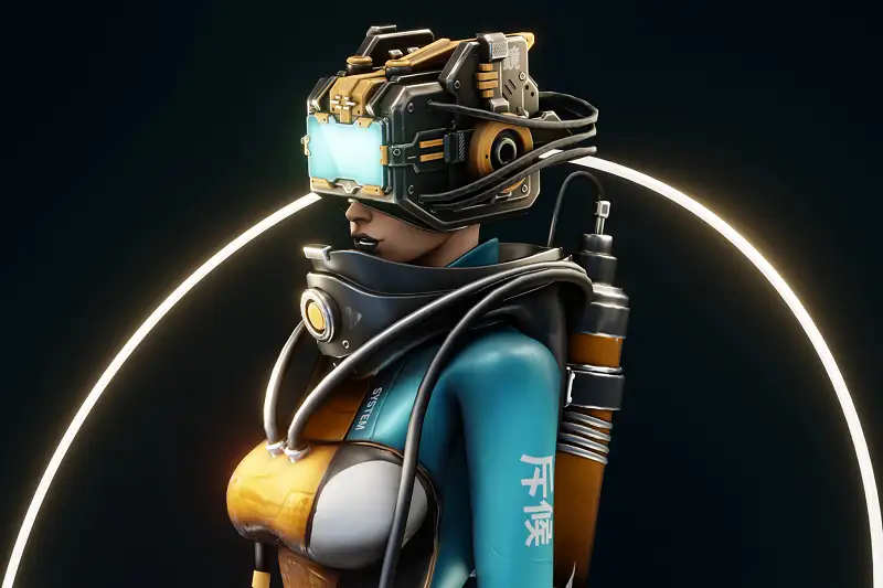 Sci-Fi Scout Girl Asset Thumbnail