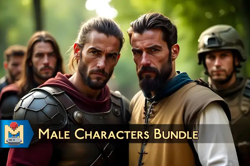 Male Characters Bundle Asset Thumbnail