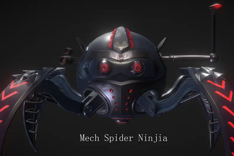 Mech Ninja Spider Asset Thumbnail