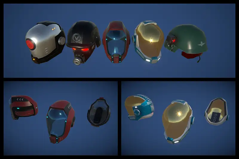 Sci fi Helmet Pack Asset Thumbnail