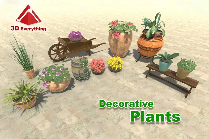 Realistic Decorative Plants for 3D Projects Asset Thumbnail