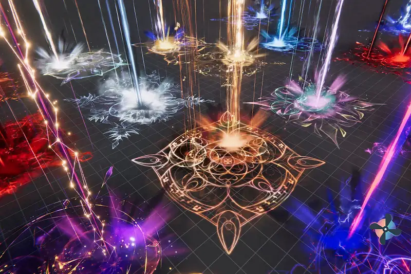 Realistic Magic Area Beams VFX Asset Thumbnail