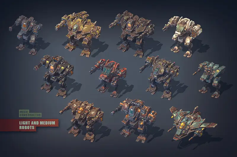 Mech Constructor: Light and Medium Robots Asset Thumbnail