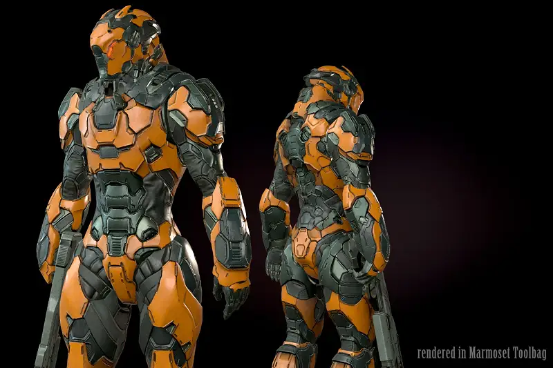 Sci-Fi Cyborg 07 Character Model Asset Thumbnail