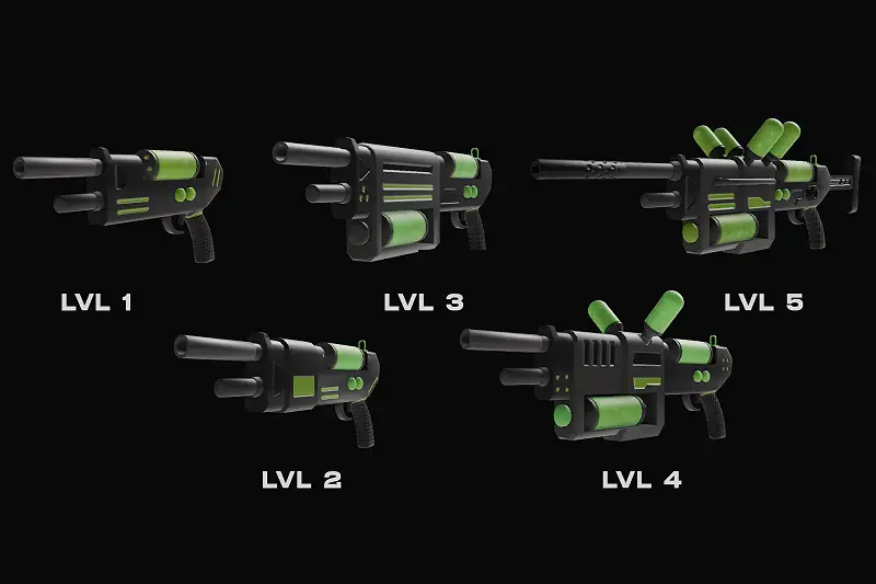 Stylized Sci-Fi Battle Poison Gun Asset Thumbnail