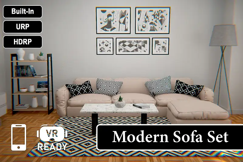 Modern Sofa Set Asset Thumbnail