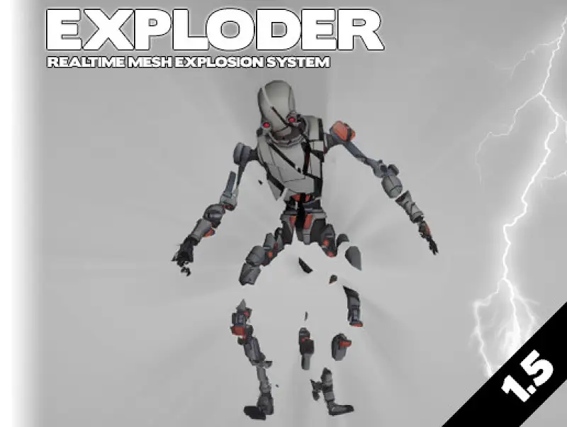 Realtime Mesh Explosion System for Unity Asset Thumbnail