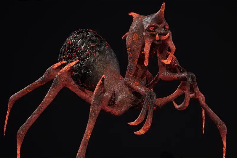 Hell demonic arachnid Asset Thumbnail