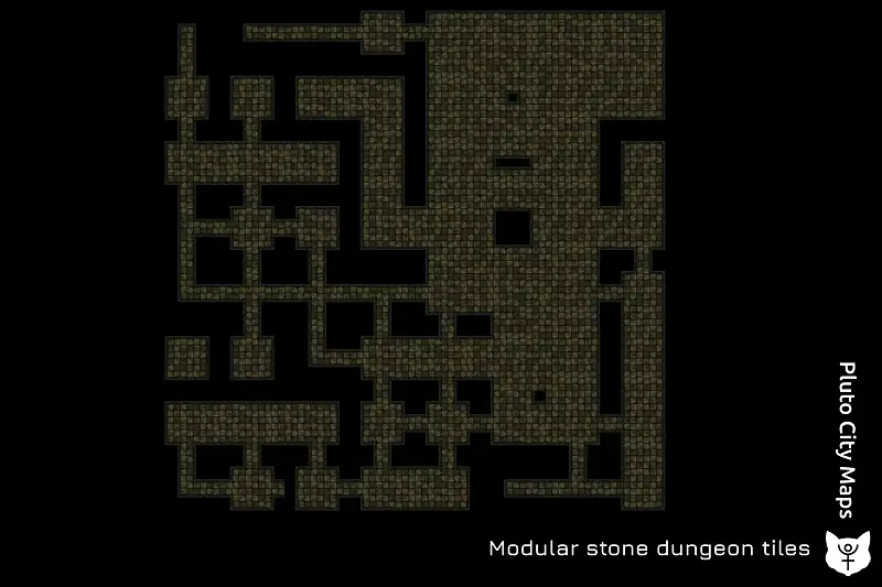 Modular fantasy stone dungeon tiles Asset Thumbnail