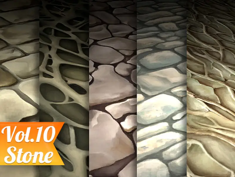 Hand Painted Ground Textures Asset Thumbnail