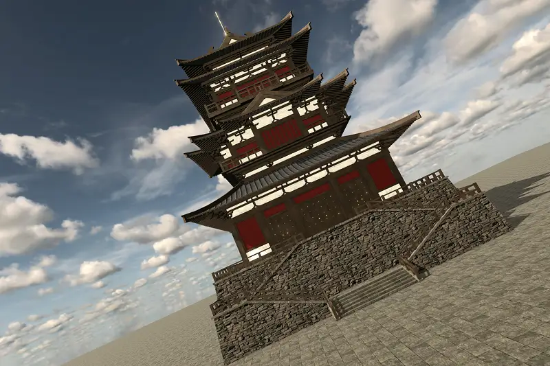 Medieval Asian Castle Asset Thumbnail