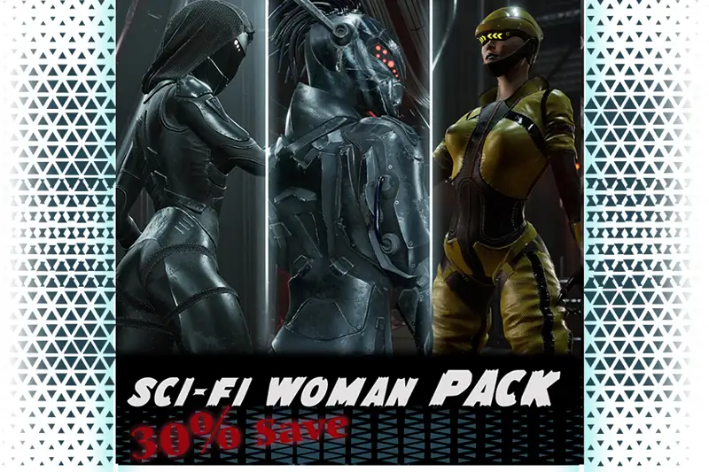 Sci-Fi Woman Pack Asset Thumbnail