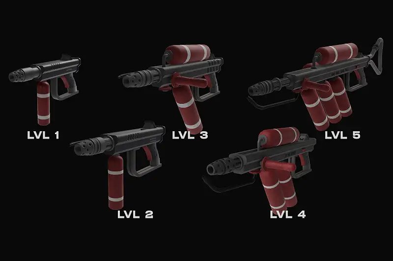 Stylized Sci-Fi Battle Fire Gun Asset Thumbnail