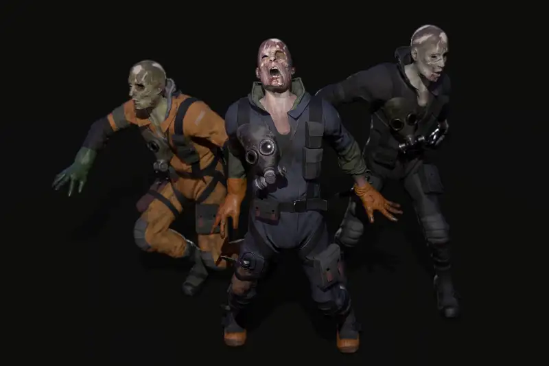 Sci-fi Zombie 01 Asset Thumbnail