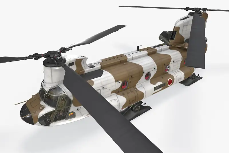 CH-47J JGSDF Winter Complex Animation Asset Thumbnail