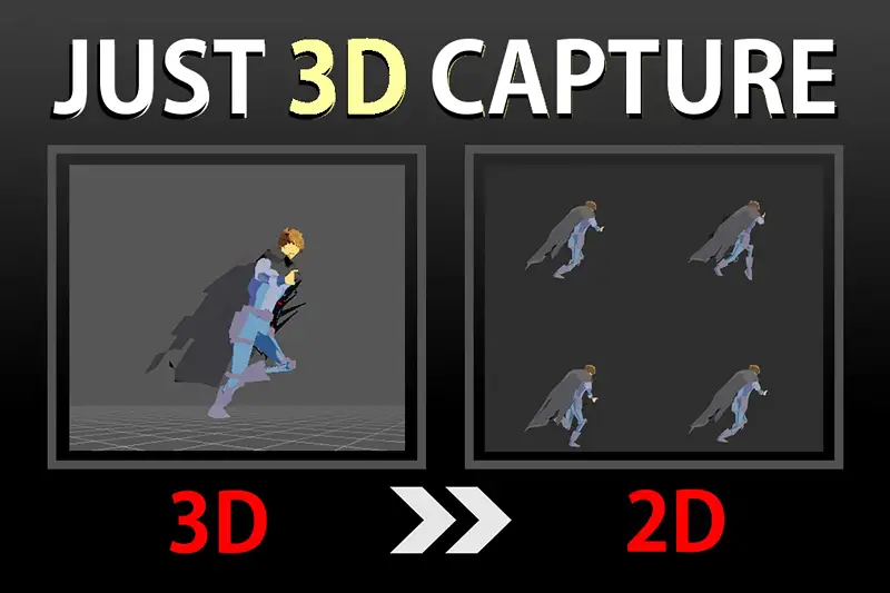 3D to 2D Animation Capture Asset Thumbnail