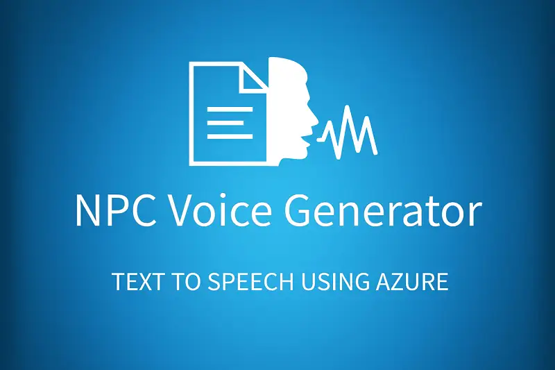 NPC Voice Generator: Realistic AI Voices for Unity Asset Thumbnail