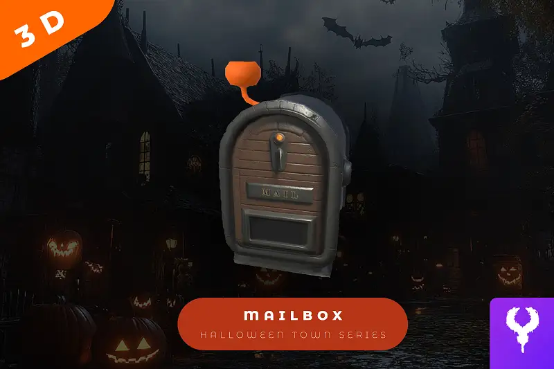 Cartoon Stylised Mailbox Asset Thumbnail