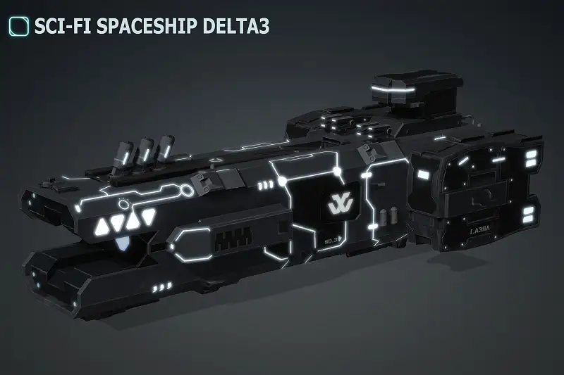 Spaceship Delta 3 Asset Thumbnail